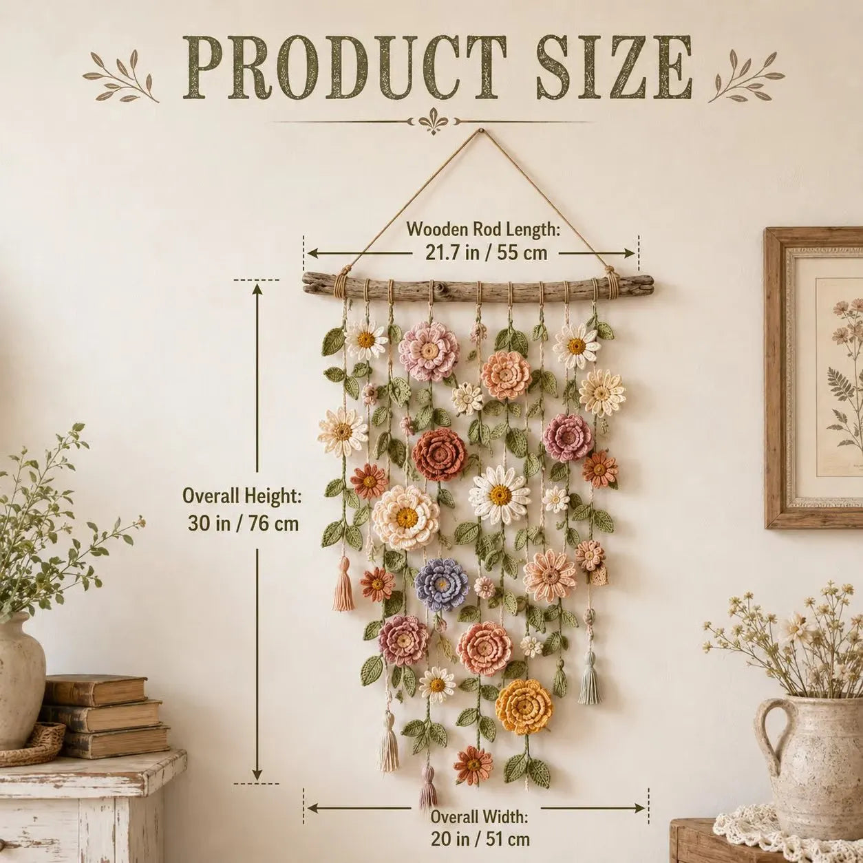🌸🧶 Ready to Turn Your Wall Into a Cozy Crochet Flower Garden?