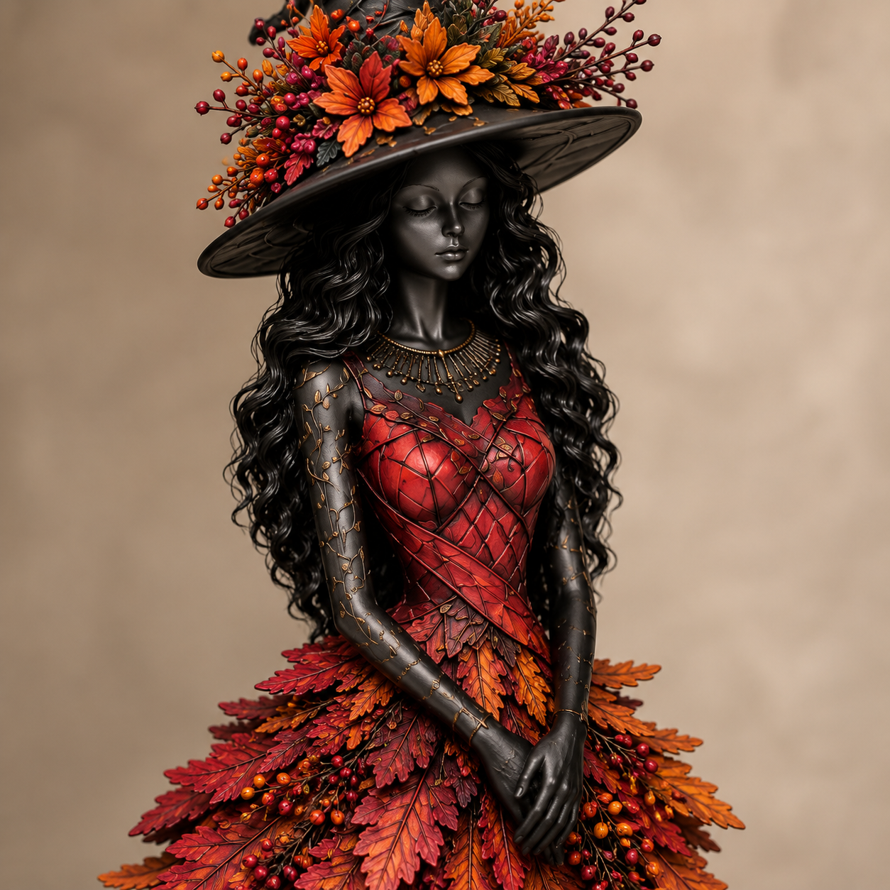 💥🧙Enchanted Autumn Witch Figurine
