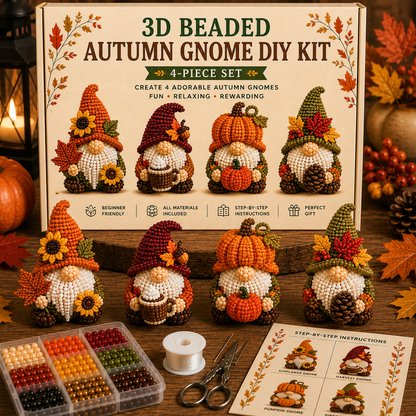 3D Beaded Gnome DIY Kit