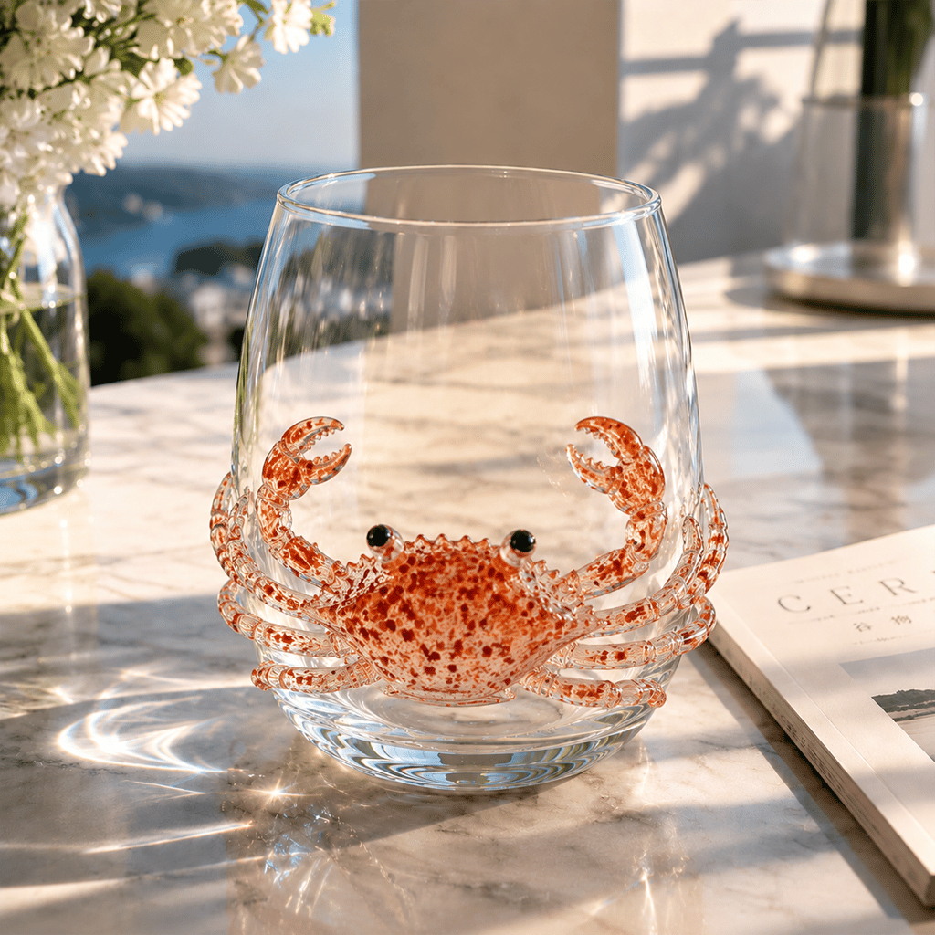 🏆Limited Time Sale 49% OFF🌊🐙Artisanal Blue Ringed Octopus Glassware
