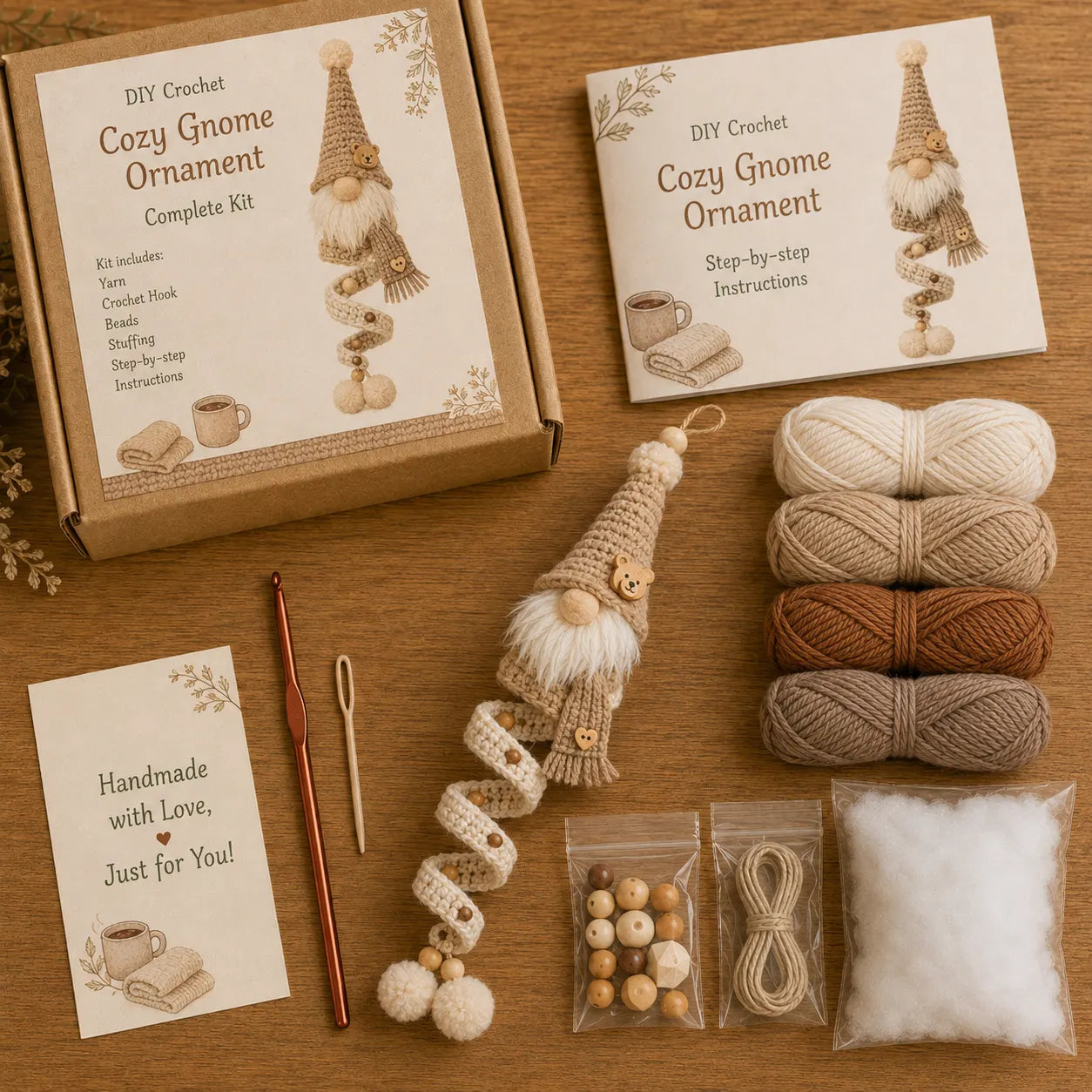 🎄DIY Crochet Gnome Ornament Collection🎉The joy of handicrafts awaits your exploration❤️