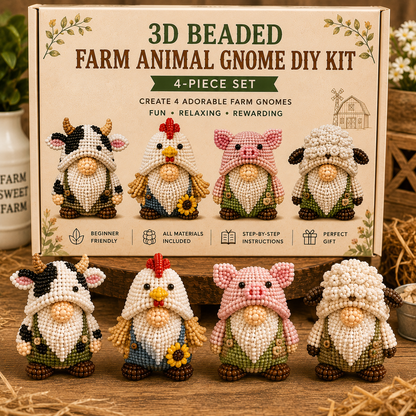 3D Beaded Gnome DIY Kit