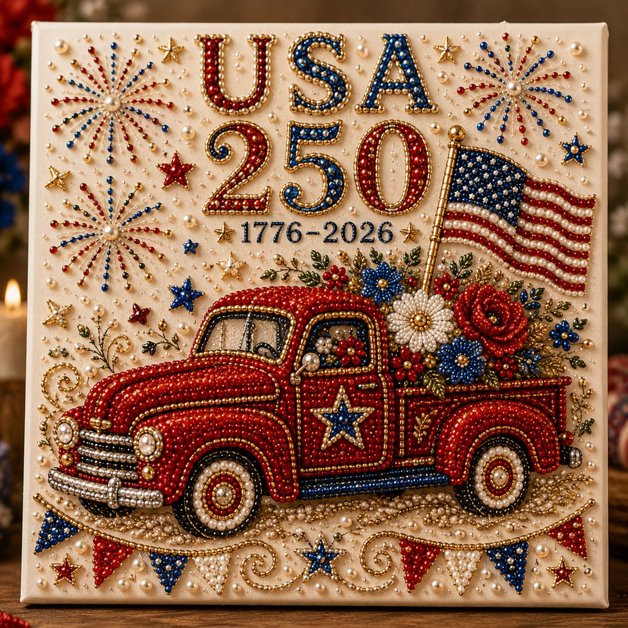 🇺🇸 USA 250th Anniversary DIY Pearl Painting Kit ✨❤️‍🔥BUY 2 GET FREE SHIPPING