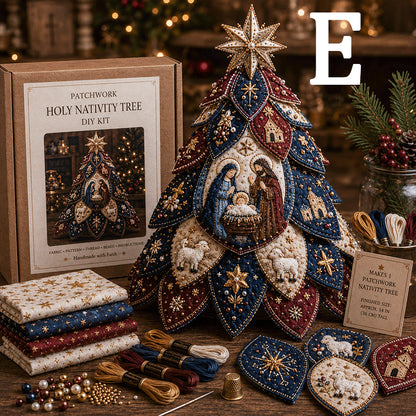✝️ Religious-Themed Beaded & Quilted Christmas Tree DIY Kit