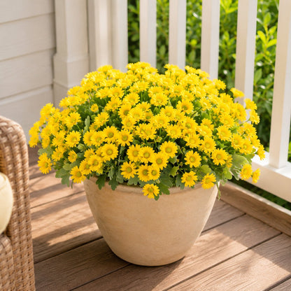 Outdoor Faux Mum Flower Bundles