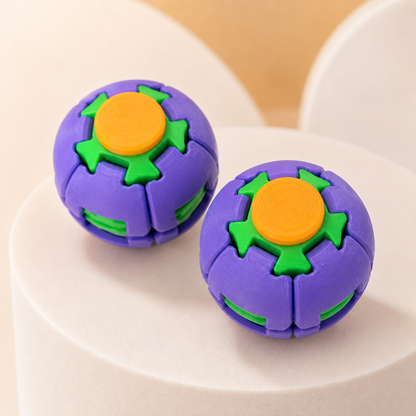 3D-Printed Push-and-Spin Stress Relief Ball