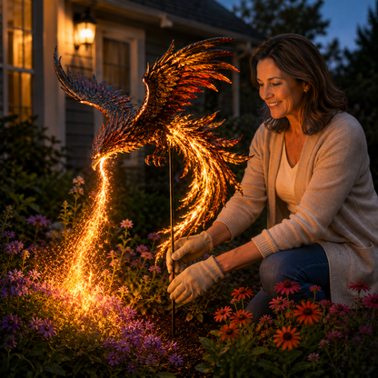 2027 Fellime® Solar Powered Phoenix Fire Garden Light