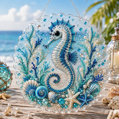 🌊✨Ocean Pearl Art DIY Hanging Ornament Kit | Relaxing DIY Craft to Create Stunning Coastal Artwork(📦Buy 2 Free Shipping)