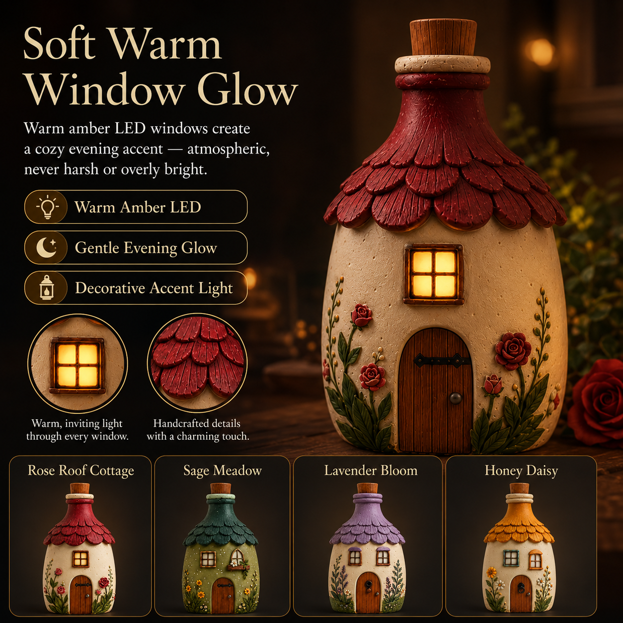 Lighted Storybook Cottage Figurine