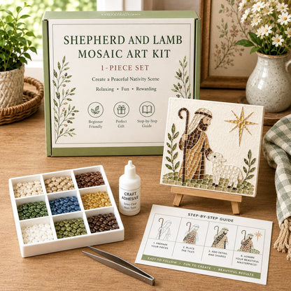 🕊️✝️DIY Christian Sea Glass Art Kit🎁 Meaningful Handmade Gift – Perfect for mothers