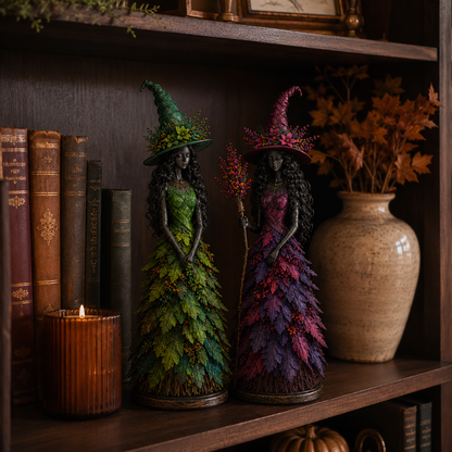 💥🧙Enchanted Autumn Witch Figurine