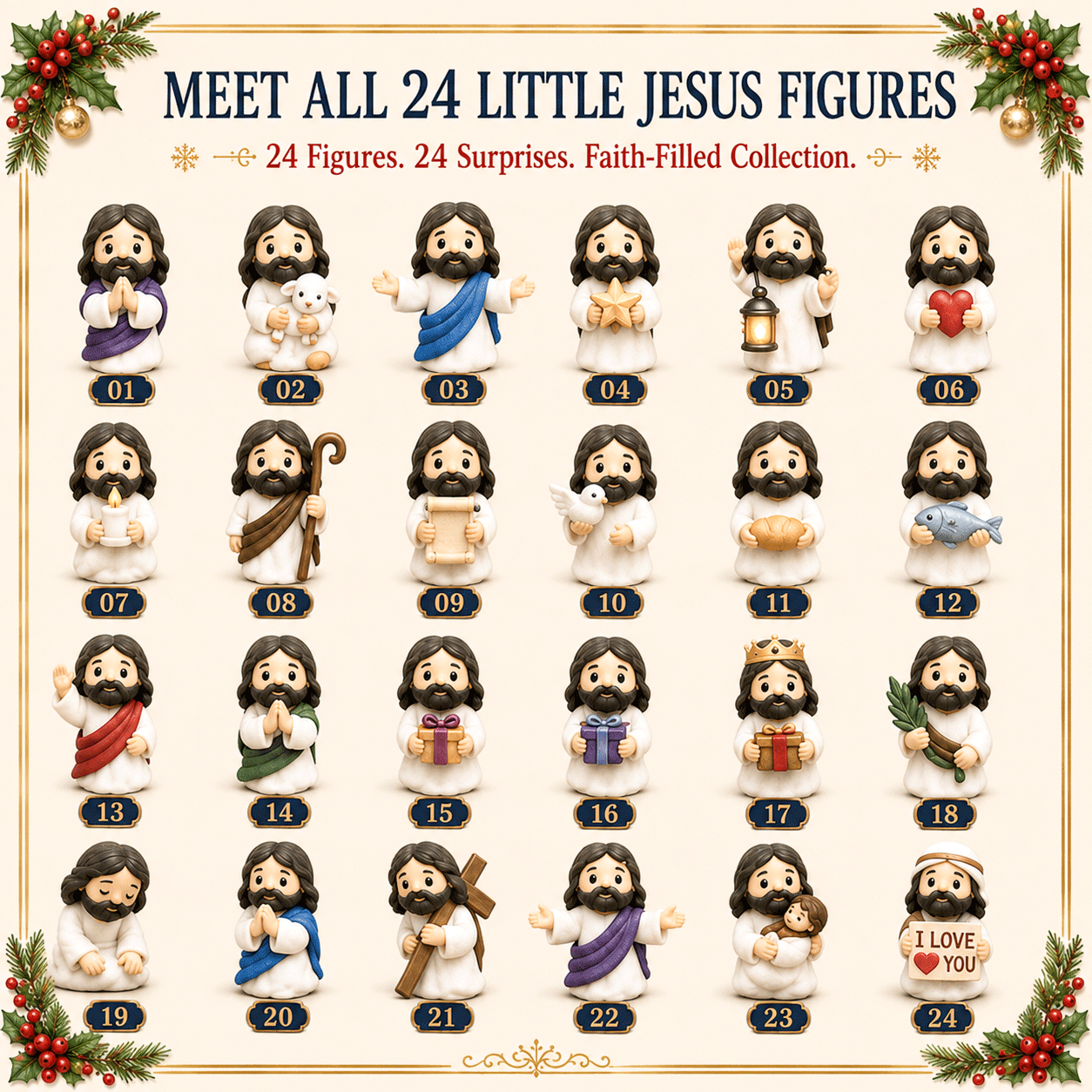 🎁Last Day 49% OFF🎄 24 Days of Christmas with Little Jesus