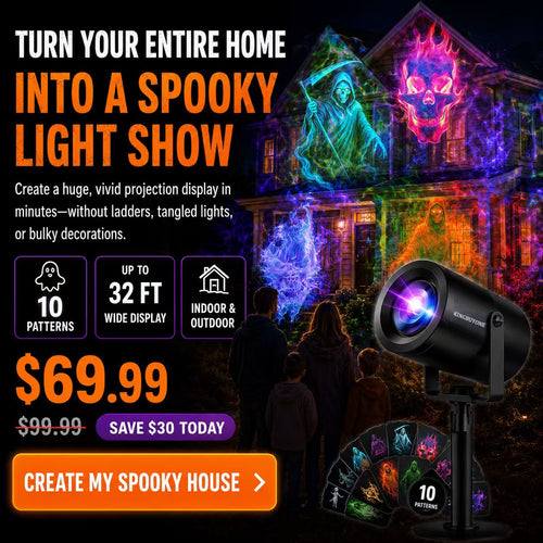 🎃32FT HD Halloween Projector | That Disappoint Your Halloween Party | 10 Unique HD Projection Patterns