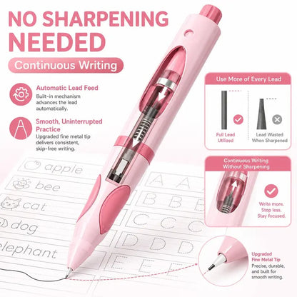 ✏️Ergonomic Writing Trainer Pen – Posture-Correcting Pencil with 12 Refills