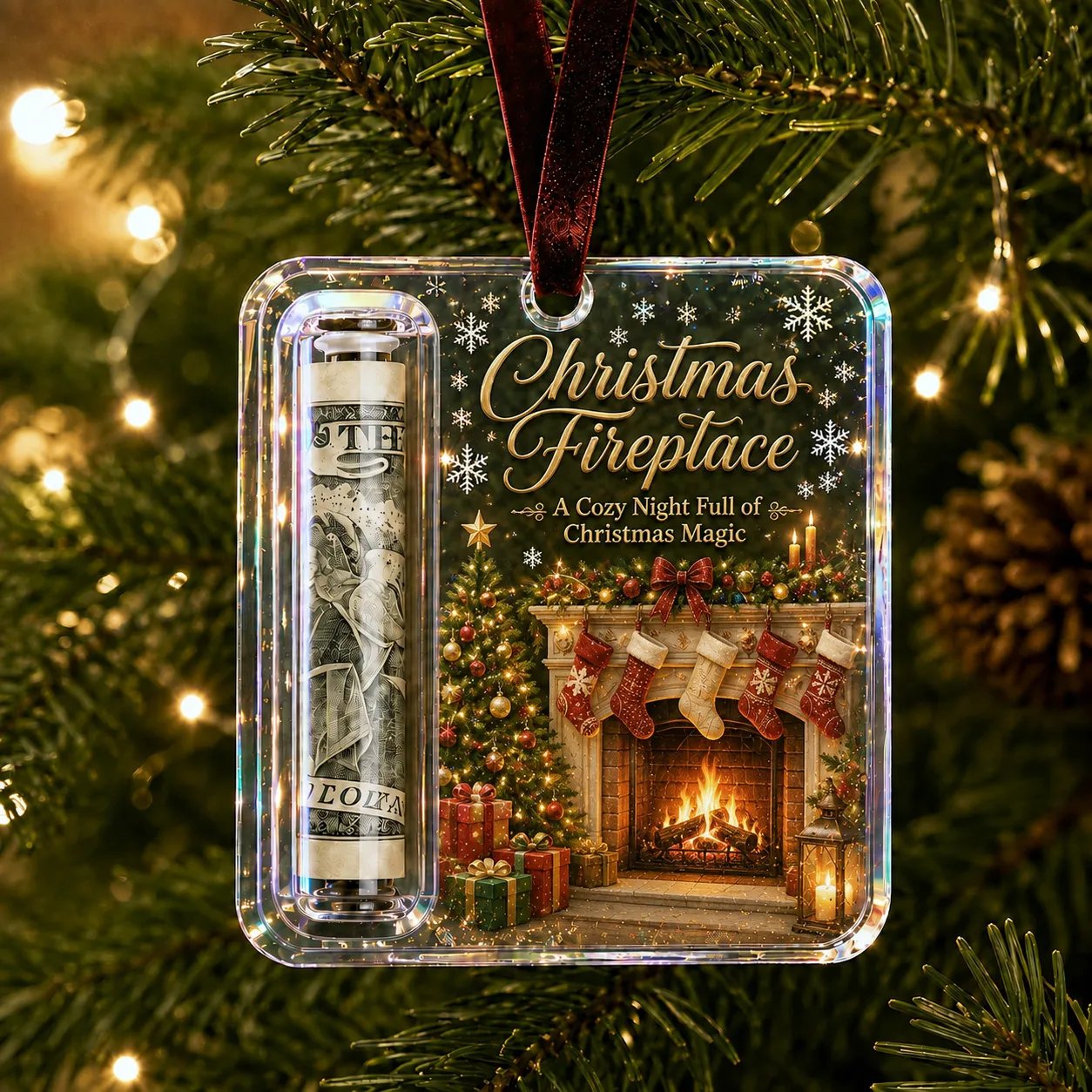 🔥Last Day 49% OFF - ✨🎄Festive Cash Pocket Ornament – A Playful Way to Gift Money