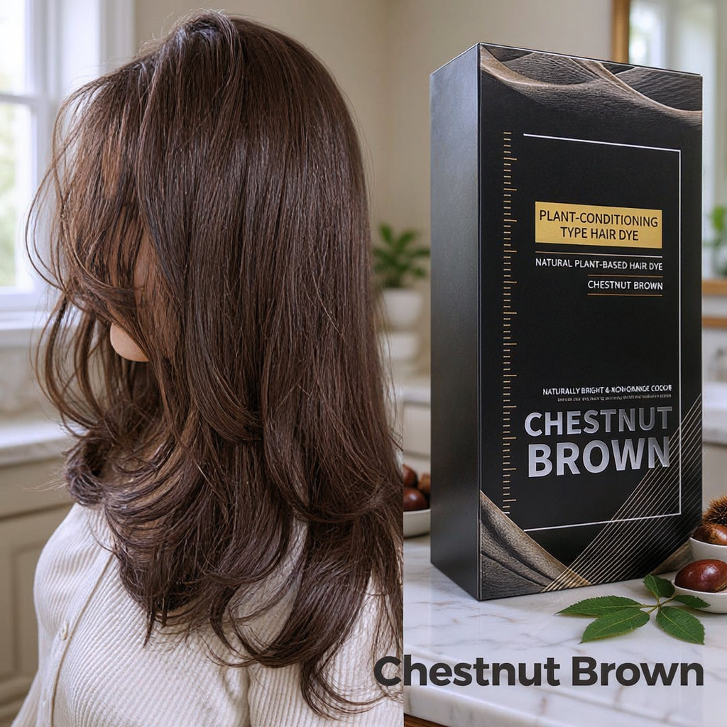 🌿 Plant-Based Comb-In Hair Dye – Easy, Gray Coverage, Nourishing Formula ✨