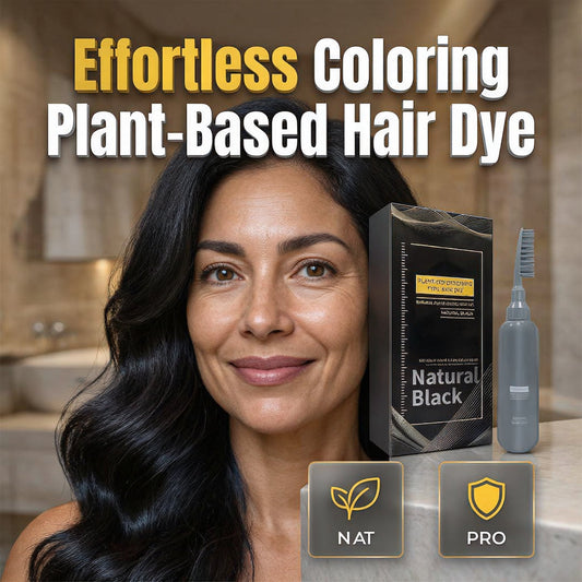 🌿 Plant-Based Comb-In Hair Dye – Easy, Gray Coverage, Nourishing Formula ✨