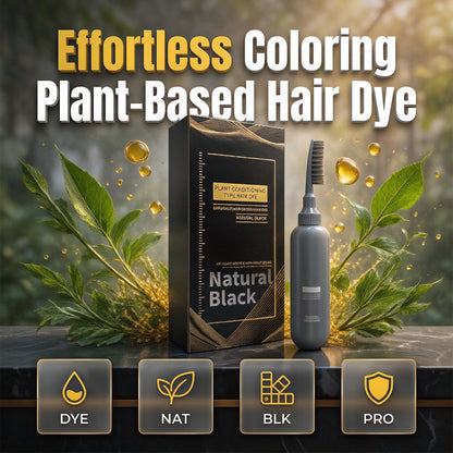 🌿 Plant-Based Comb-In Hair Dye – Easy, Gray Coverage, Nourishing Formula ✨