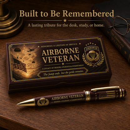 🪂Airborne Veteran Honor & Courage Keepsake Pen