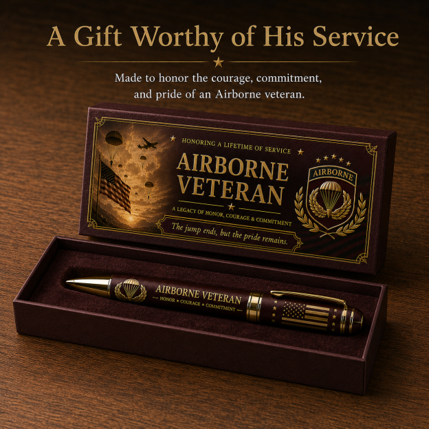 🪂Airborne Veteran Honor & Courage Keepsake Pen