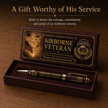 🪂Airborne Veteran Honor & Courage Keepsake Pen