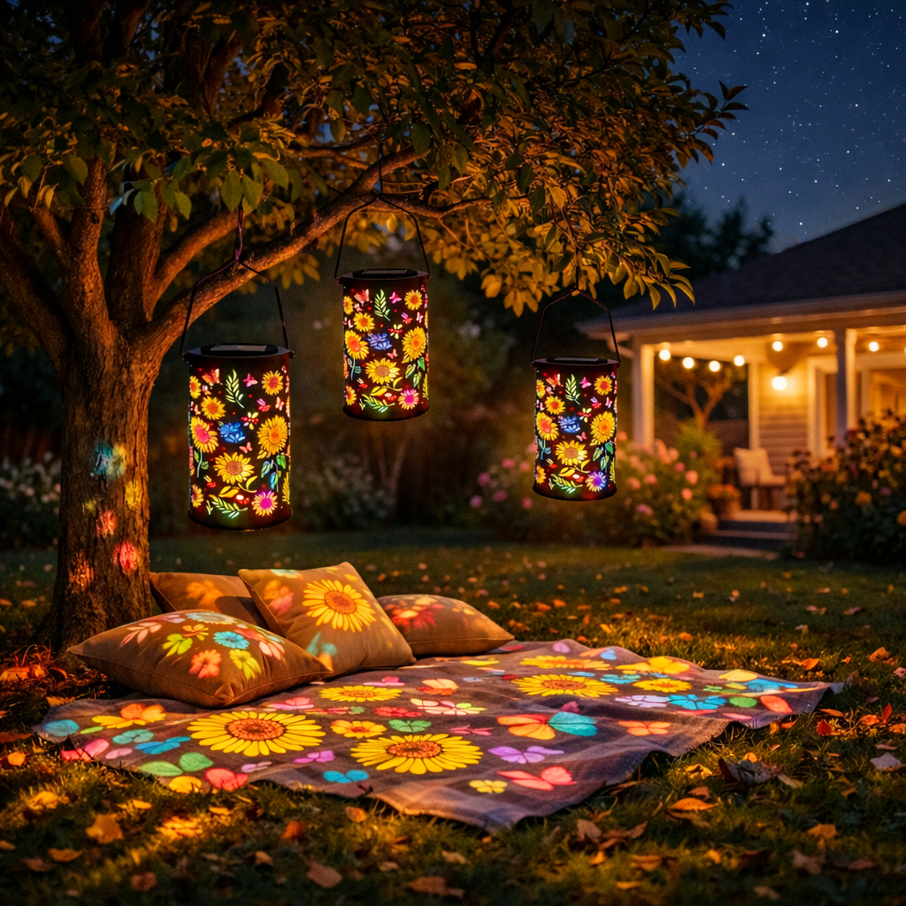 🔥Hot Sale 49% OFF -✨Colorful Sunflower Glow Solar Garden Lantern