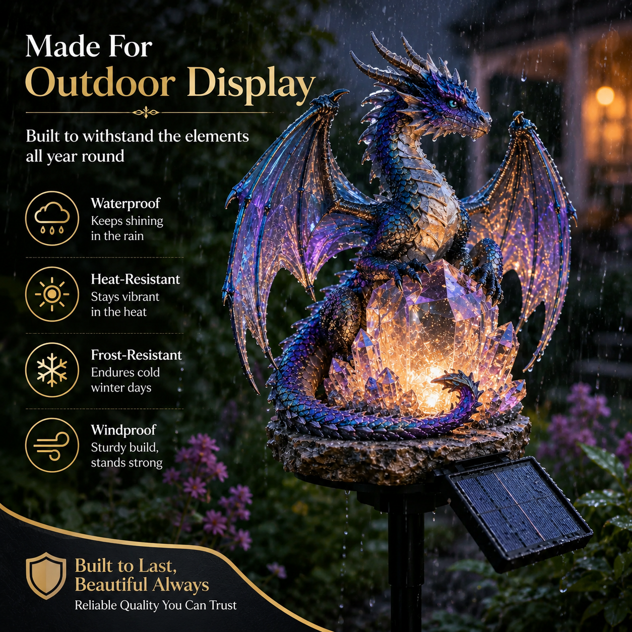 ✨️🐉 Solar Dragon Crystal Garden Light