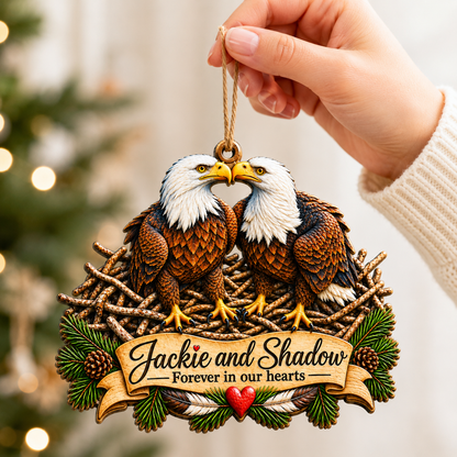 ❤️Jackie & Shadow – Bald Eagle Christmas Ornament