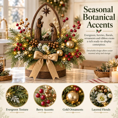 🌸Holy Night Christmas Nativity Display