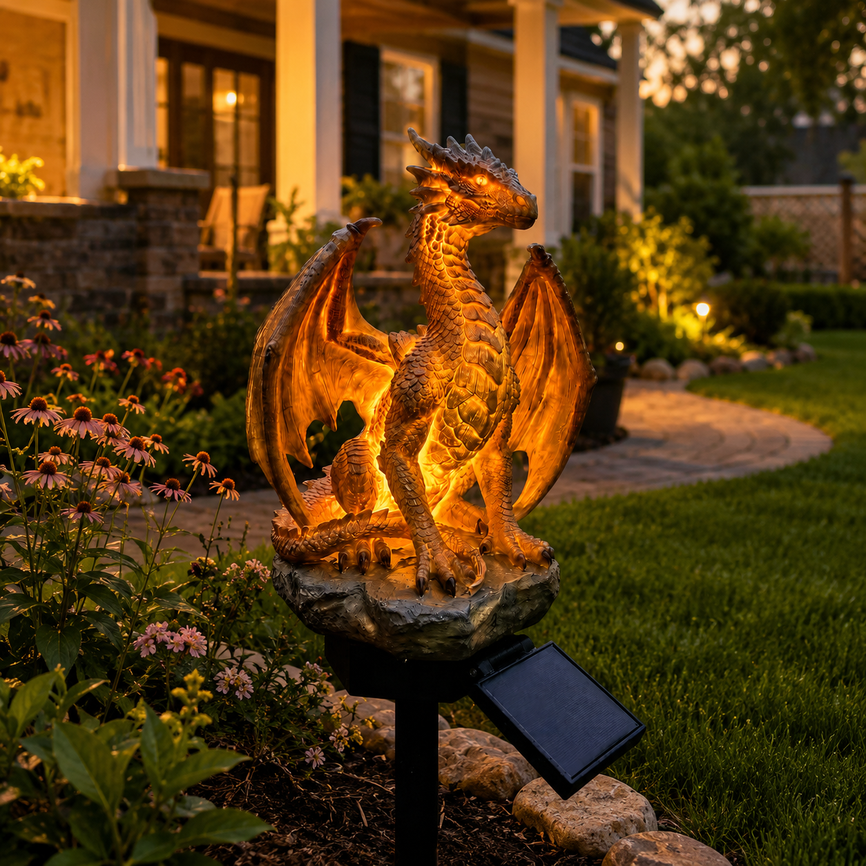 ✨️🐉 Solar Dragon Crystal Garden Light