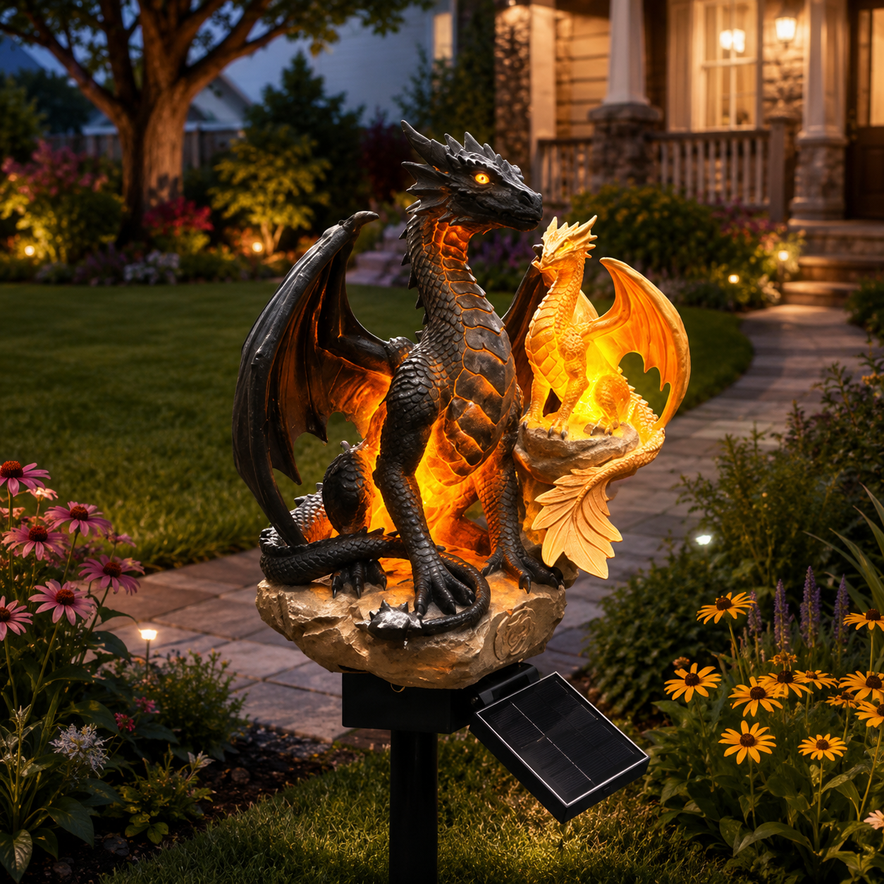 ✨️🐉 Solar Dragon Crystal Garden Light