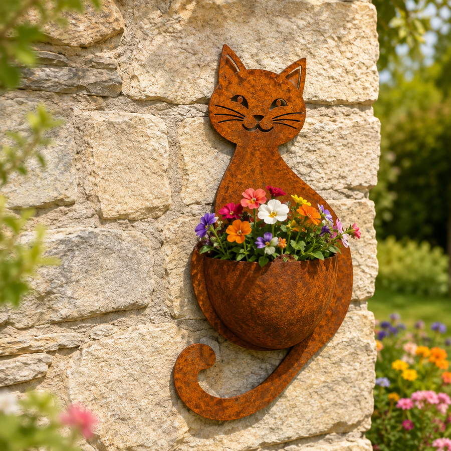 Cat wall planter