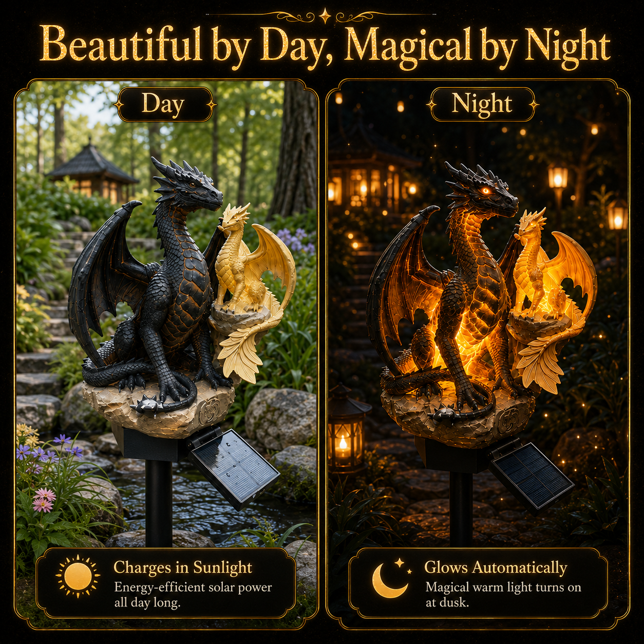 ✨️🐉 Solar Dragon Crystal Garden Light