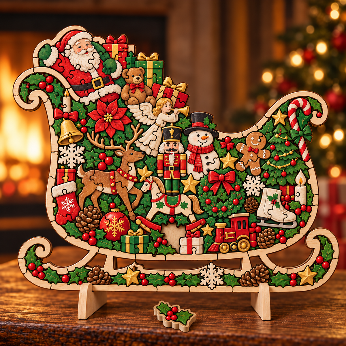 🎄🧩Christmas Keepsake Wooden Puzzles — Holiday Magic, Piece by Piece