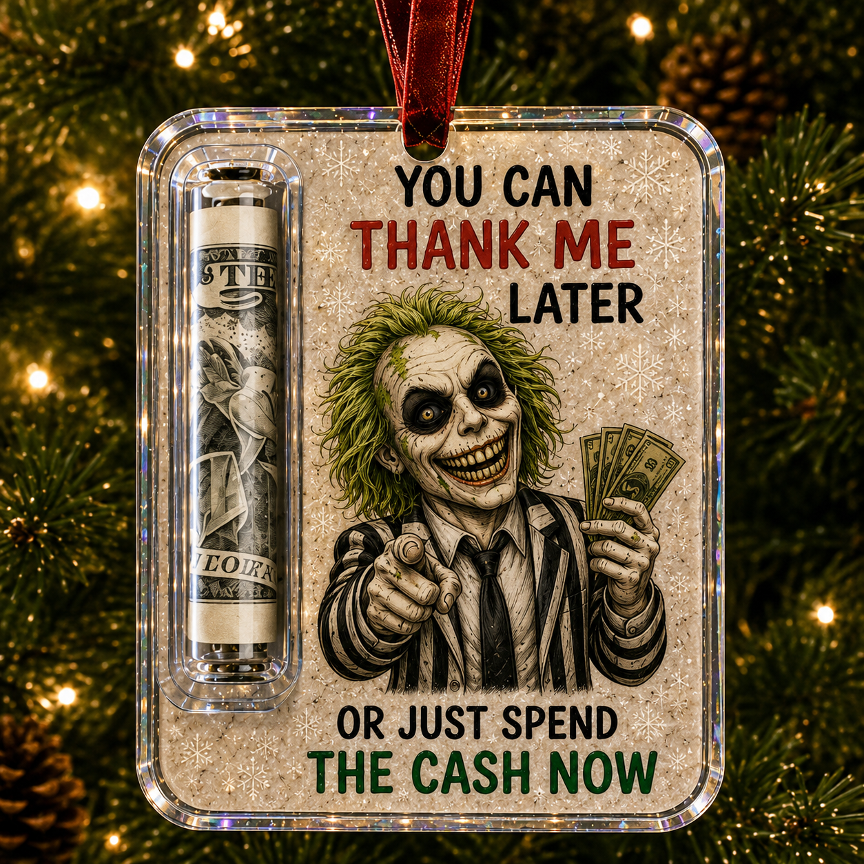 🔥Last Day 49% OFF - ✨🎄Festive Cash Pocket Ornament – A Playful Way to Gift Money
