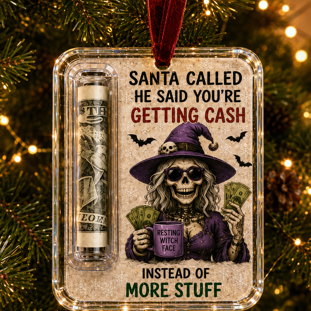 🔥Last Day 49% OFF - ✨🎄Festive Cash Pocket Ornament – A Playful Way to Gift Money