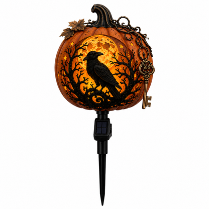 🎃 Solar Pumpkin Stake Light – Spooky LED Decor for Halloween Nights 👻