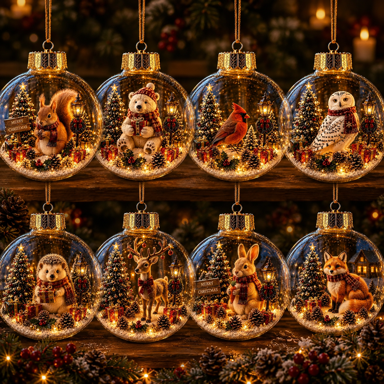 🎄2027 Glowing Christmas Ornament – A Tiny Winter World in Your Hands