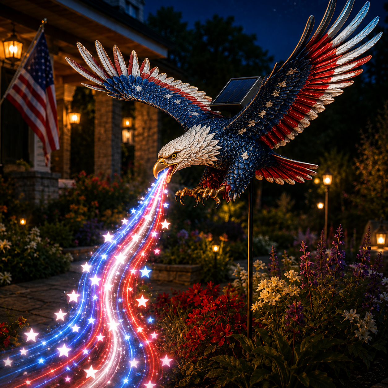 🔥🦅Freedom Eagle Solar Garden Light