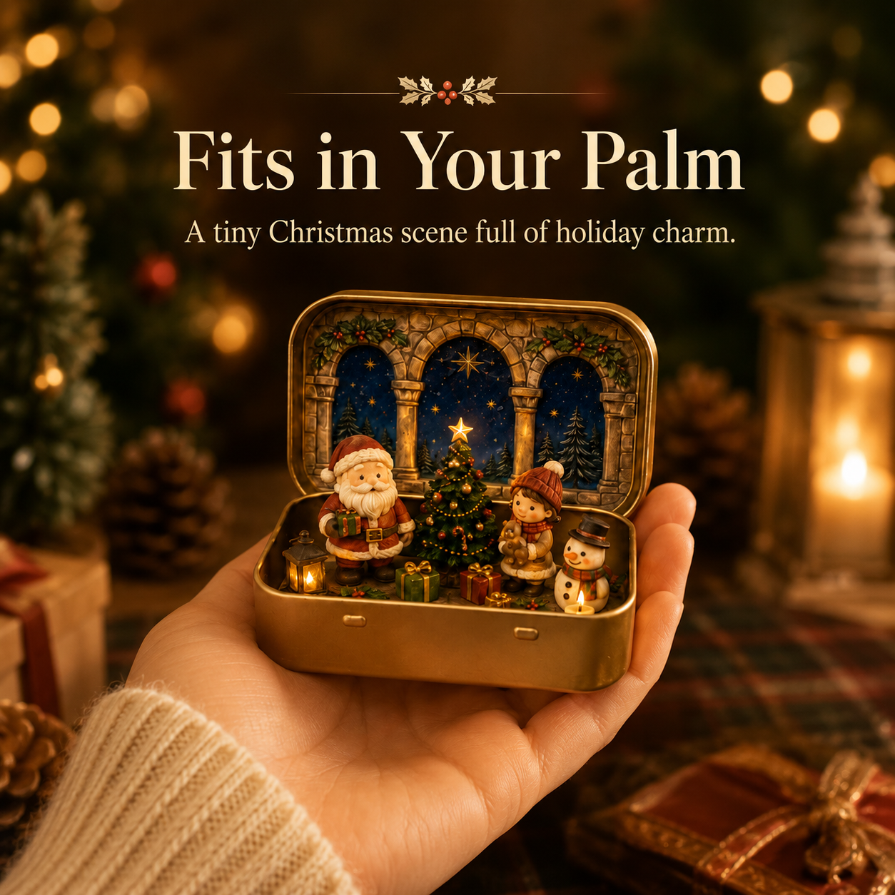 Palm sized Christmas Wonderland