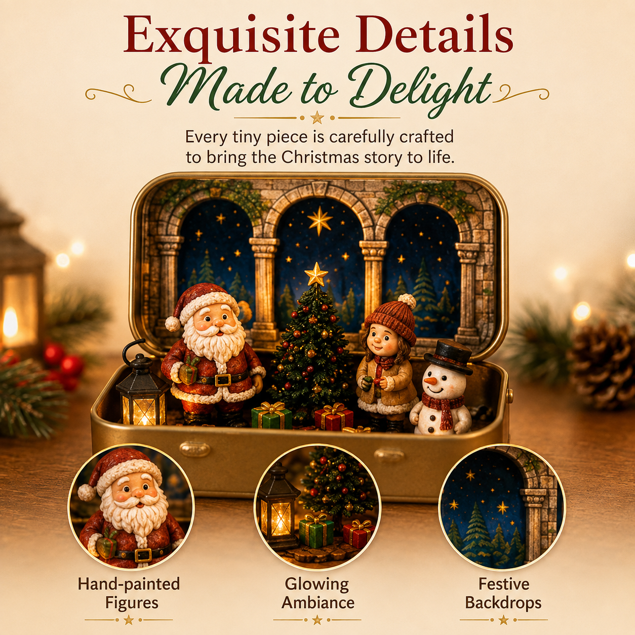 Detailed Tiny Christmas Wonderland