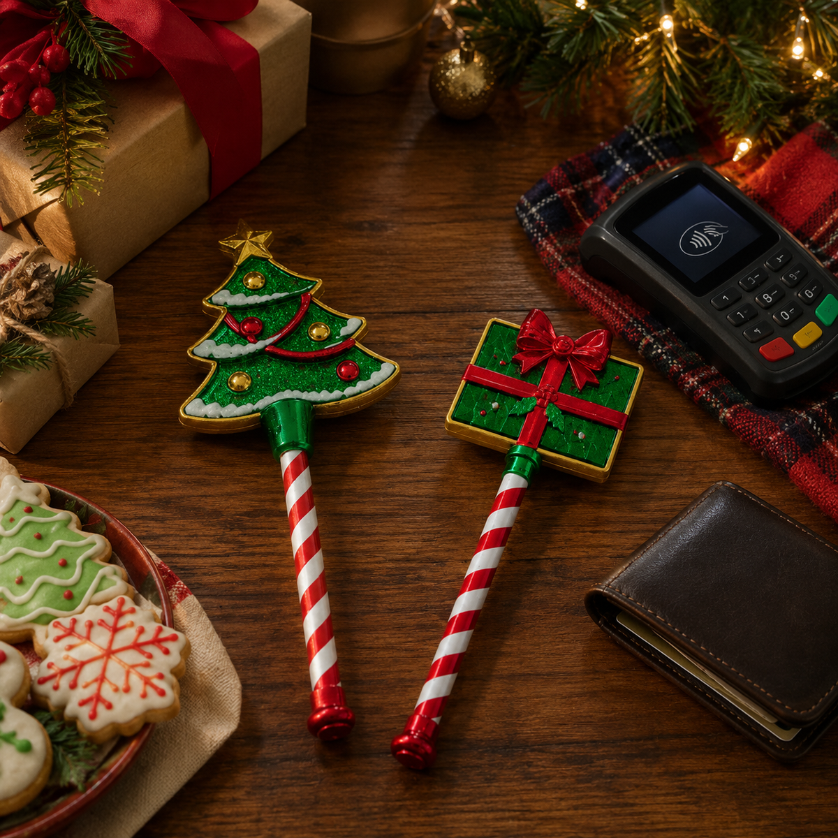 Christmas Tree and Gift Magic Wands