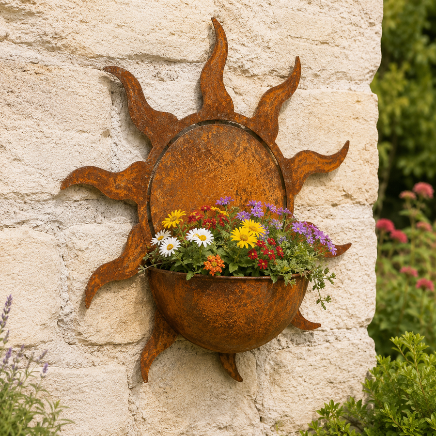 Sun wall planter