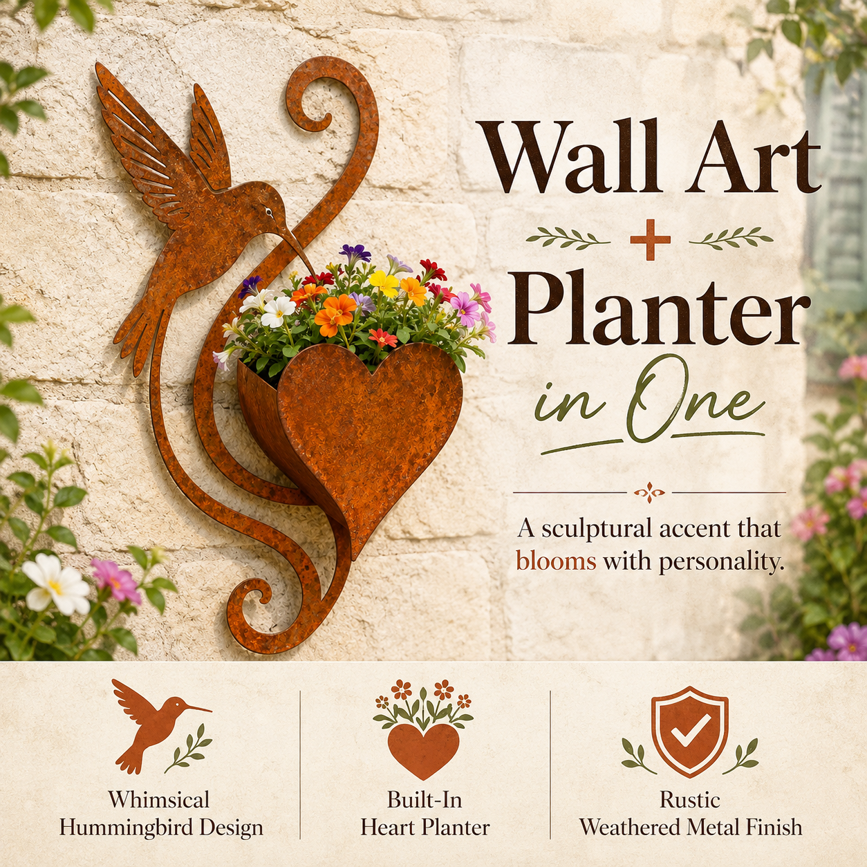 Wall Art and Planter in One