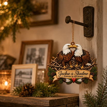 ❤️Jackie & Shadow – Bald Eagle Christmas Ornament