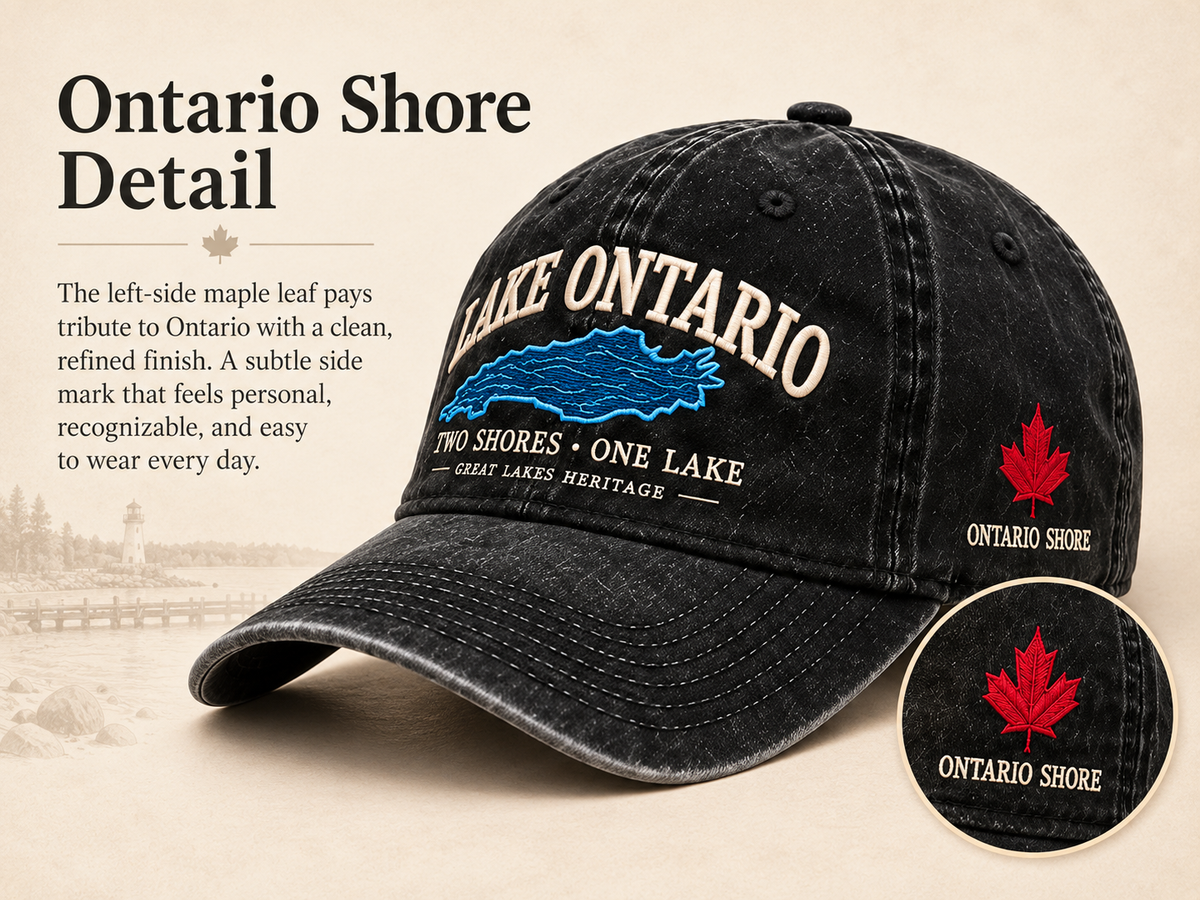 Ontario Shore maple leaf embroidery