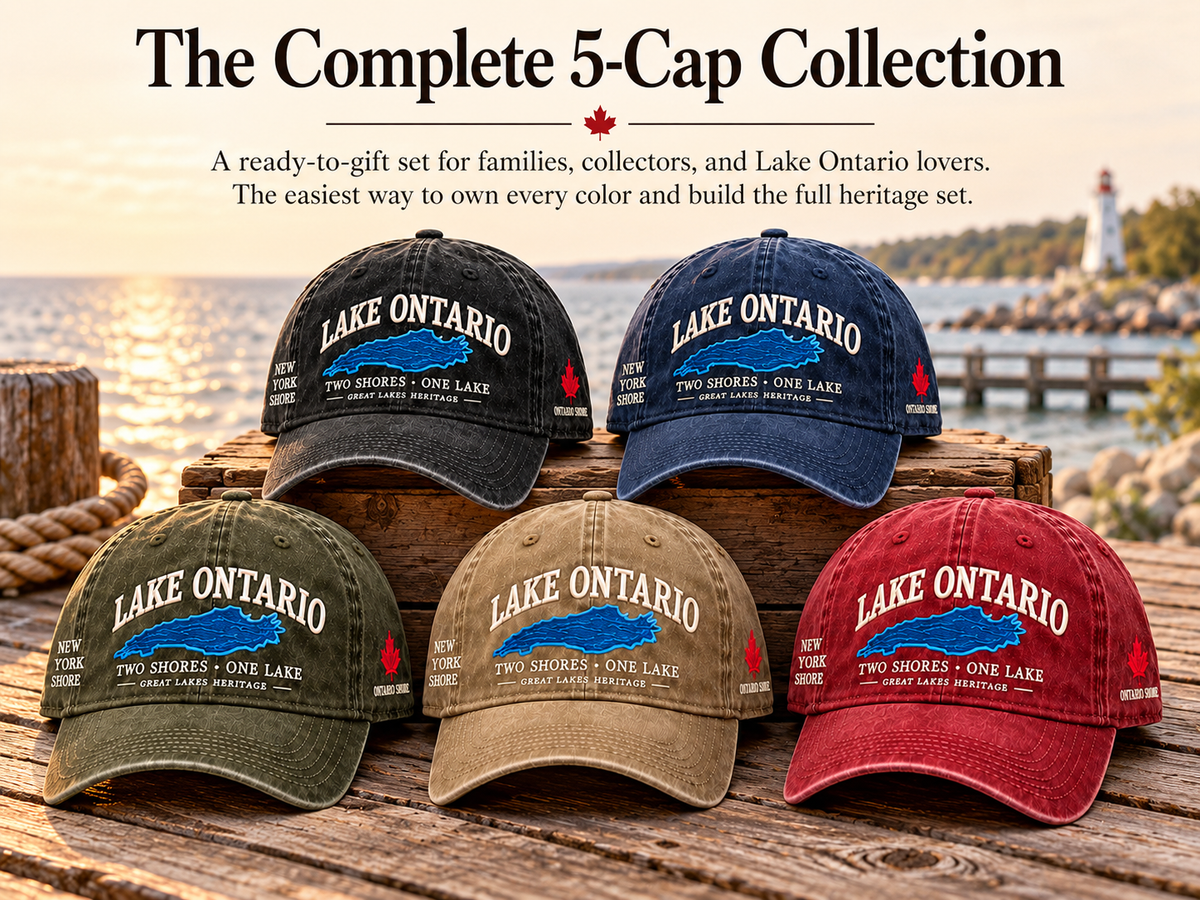 Complete Lake Ontario five-cap collection