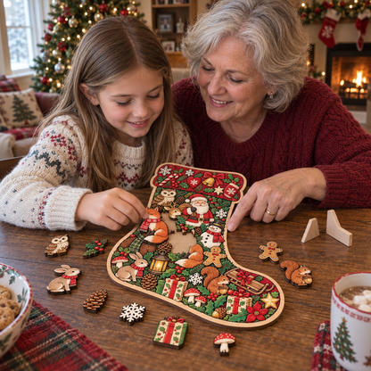 🎄🧩Christmas Keepsake Wooden Puzzles — Holiday Magic, Piece by Piece