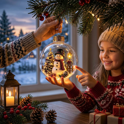 🎄2027 Glowing Christmas Ornament – A Tiny Winter World in Your Hands