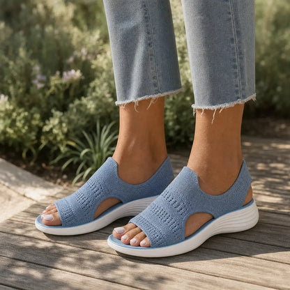 Loomhe– Knit Platform Comfort Sandals for Women